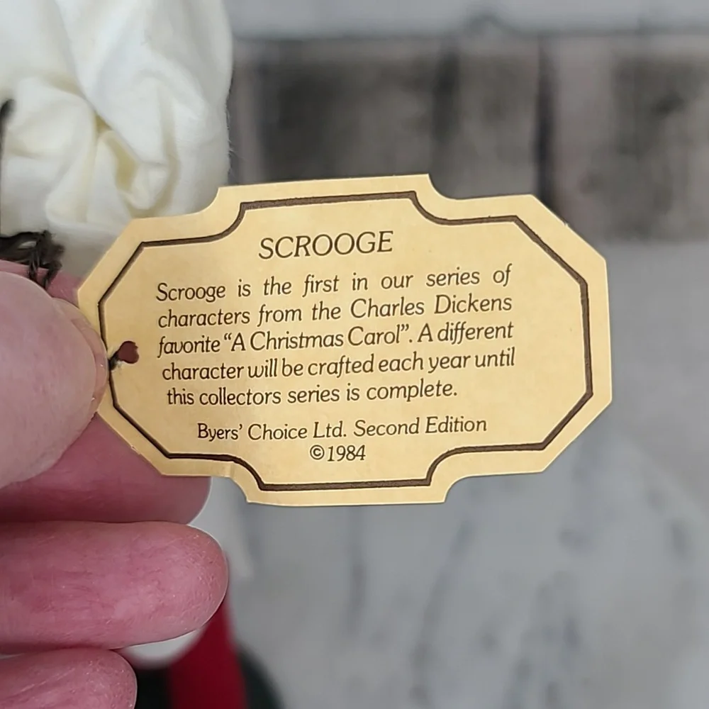 Byers' Choice Caroler 1984/93 2nd Ed. Scrooge From 